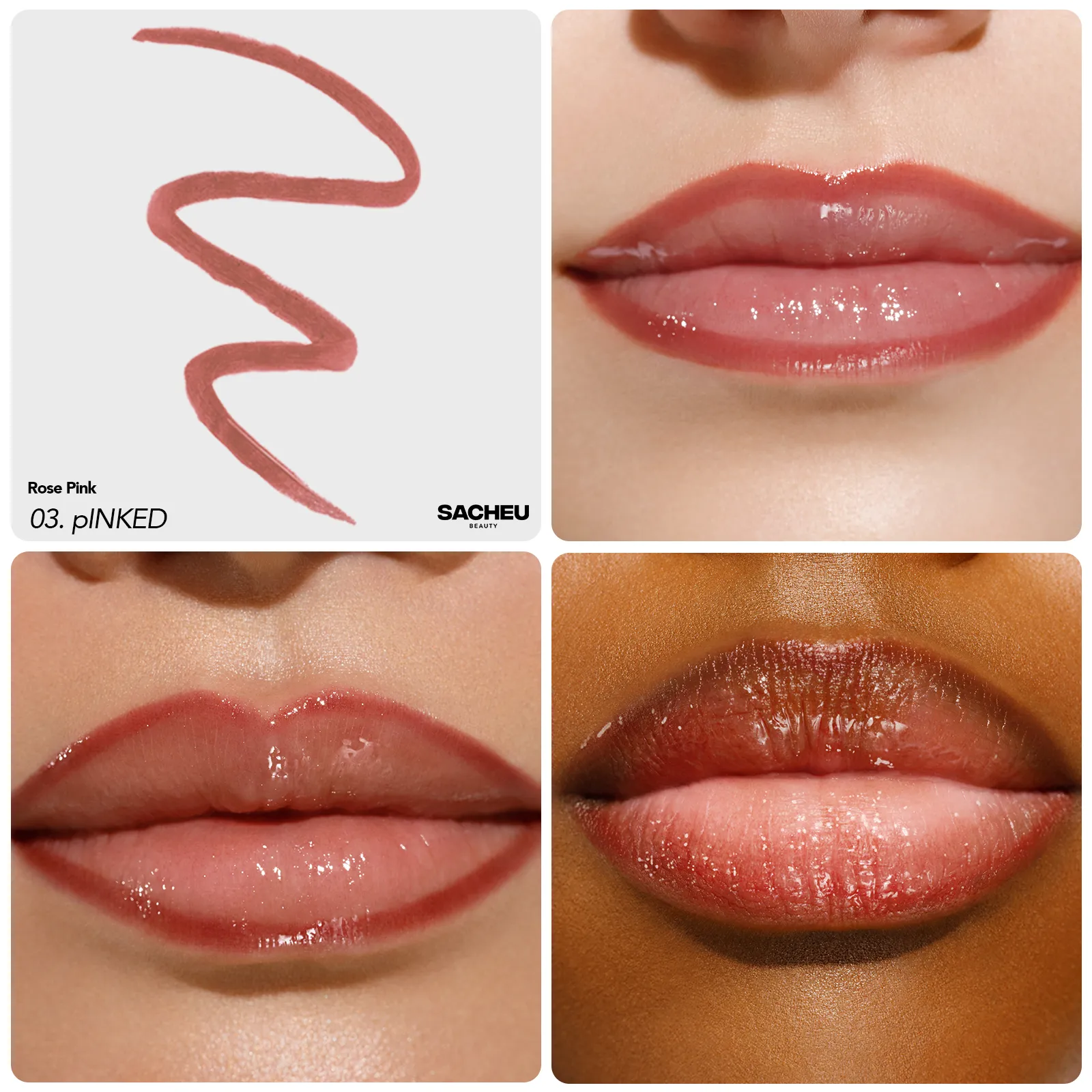 Sacheu - Lip Liner Stay N -  P-inked