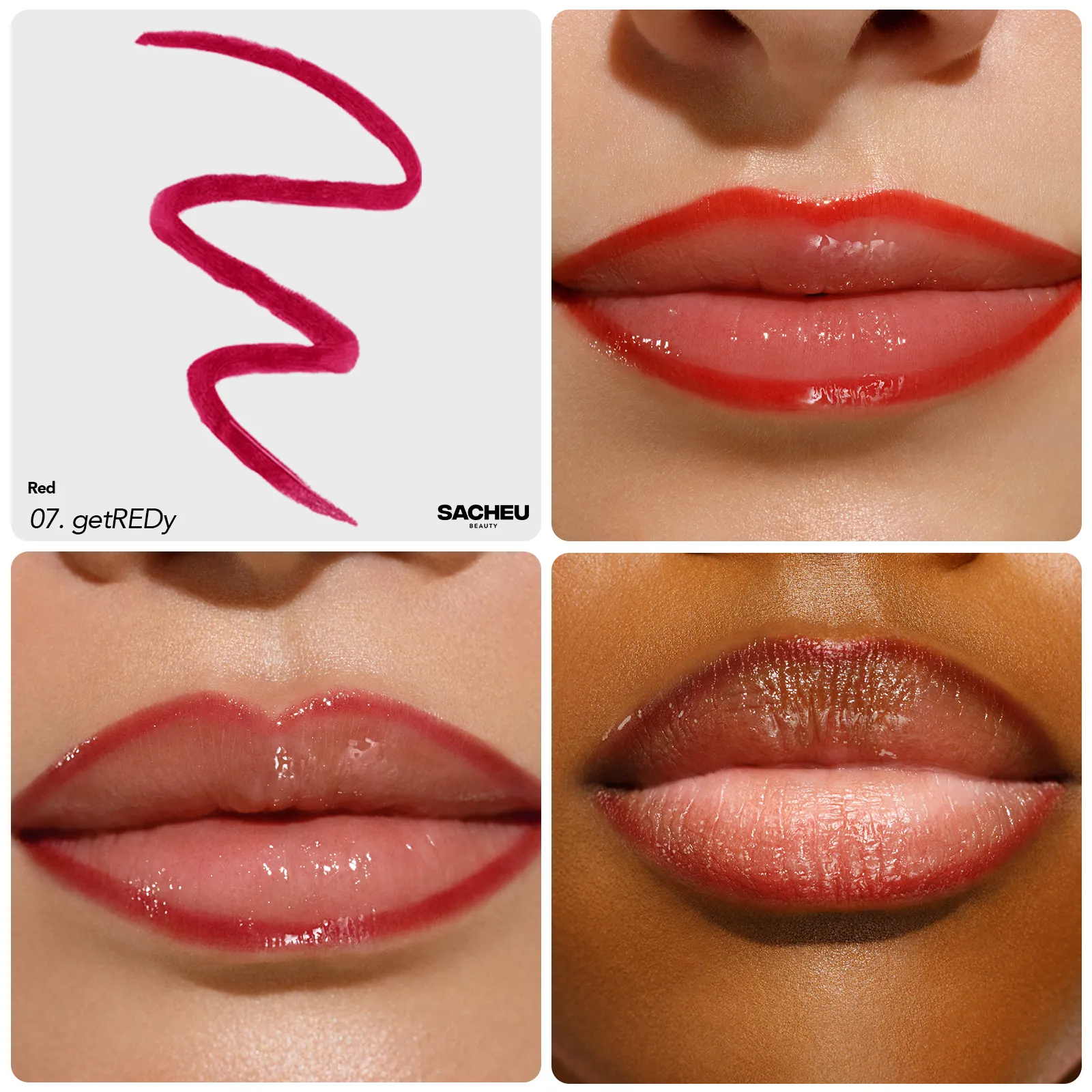 Sacheu - Lip Liner Stay N -  P-inked