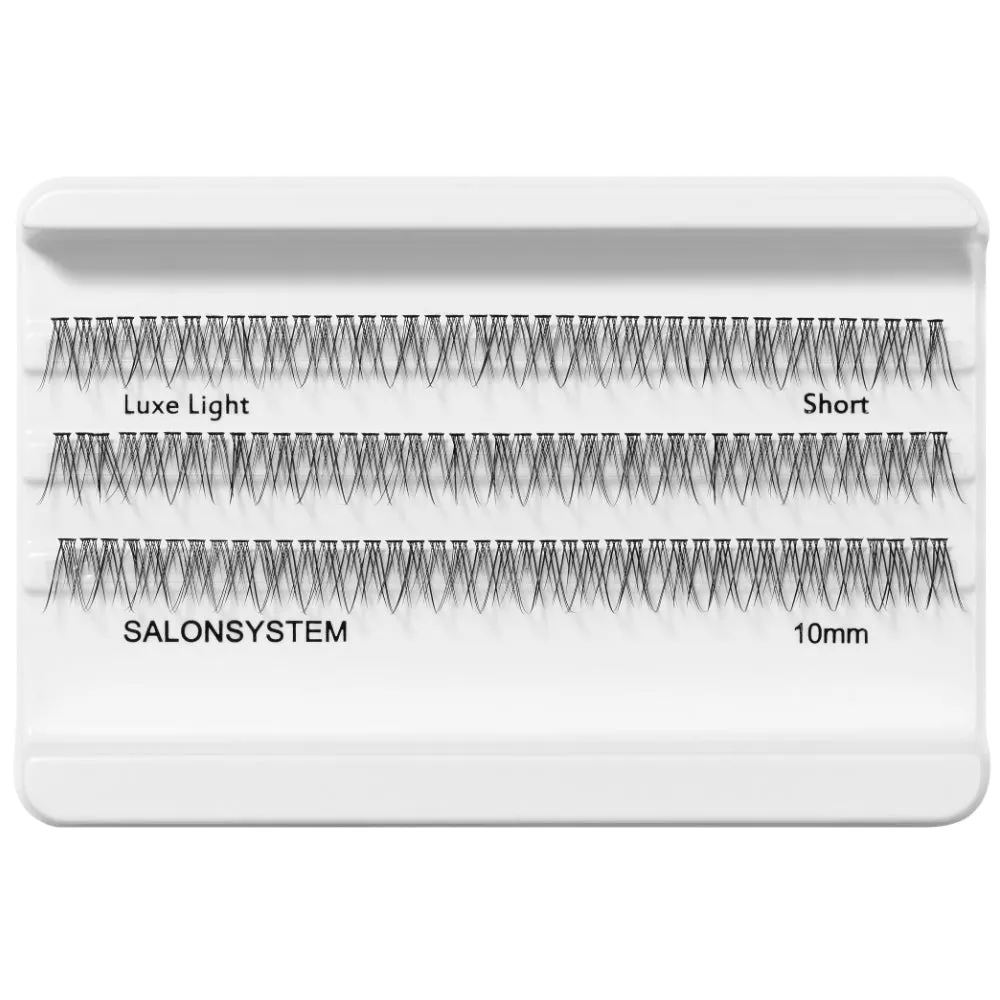 Salon System Individual 3D Luxe Individual Lashes Light Short Black