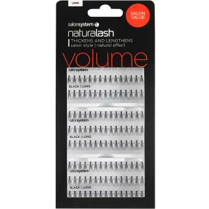 Salon System Naturalash Individual Lashes Black Long 3 Pack