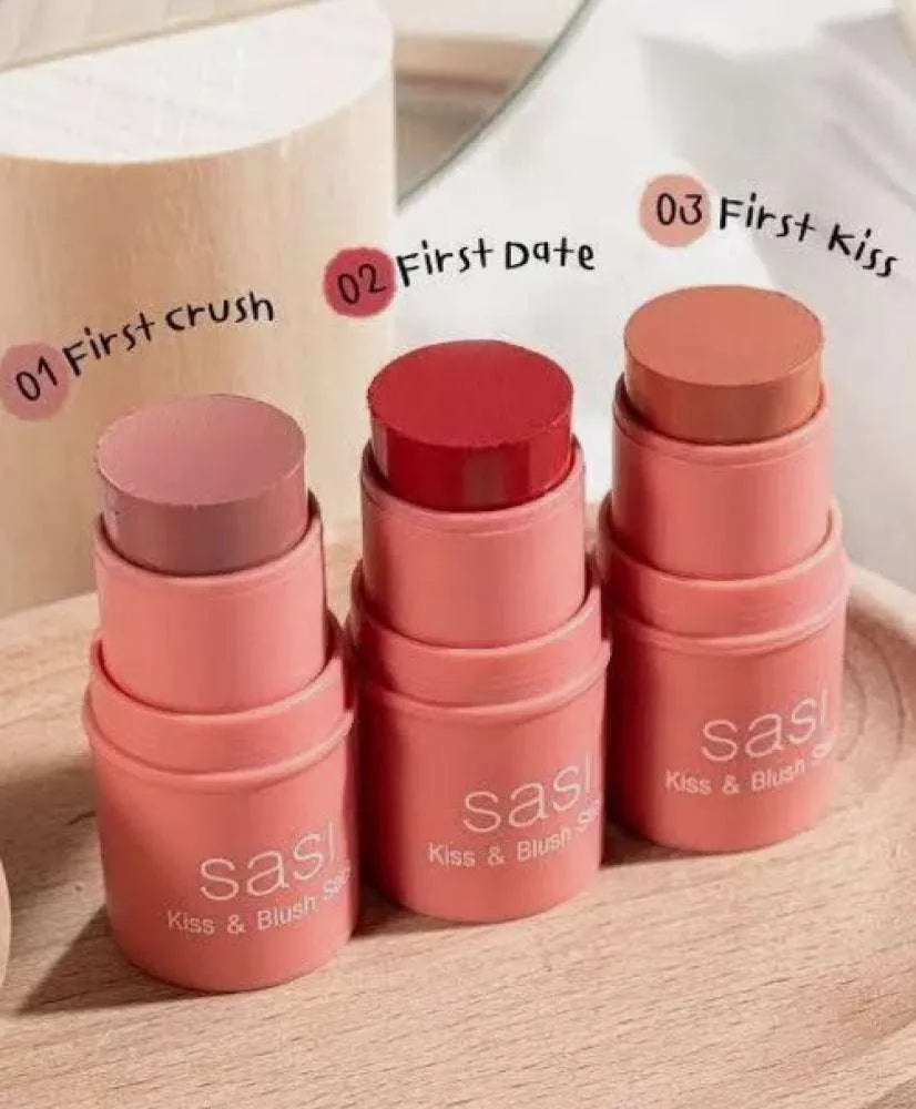 Sasi Kiss & Blush Stick - 04 First Love 4g for Flawless Makeup