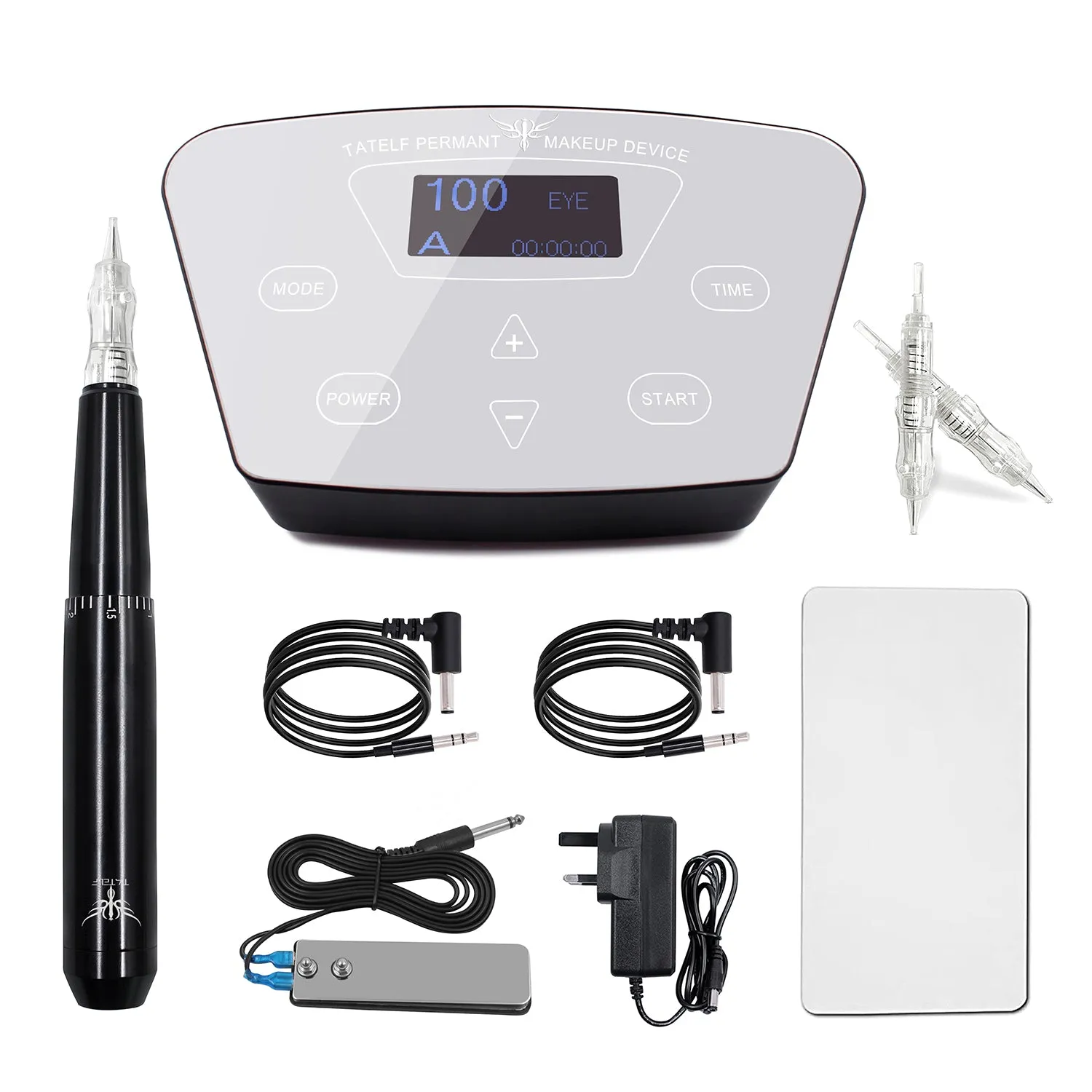 Semi Permanent Makeup Machine Upgraded Professional Tattoo & Permanent Makeup Machine Eyebrows Eyeliner Lips Microblading Pen Set
