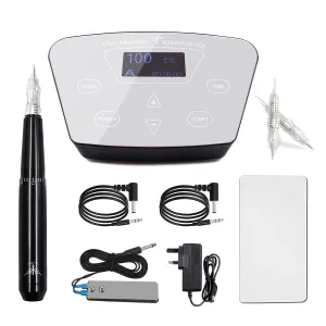 Semi Permanent Makeup Machine Upgraded Professional Tattoo & Permanent Makeup Machine Eyebrows Eyeliner Lips Microblading Pen Set
