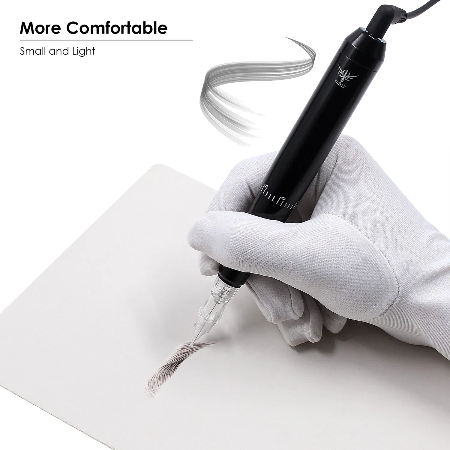 Semi Permanent Makeup Machine Upgraded Professional Tattoo & Permanent Makeup Machine Eyebrows Eyeliner Lips Microblading Pen Set