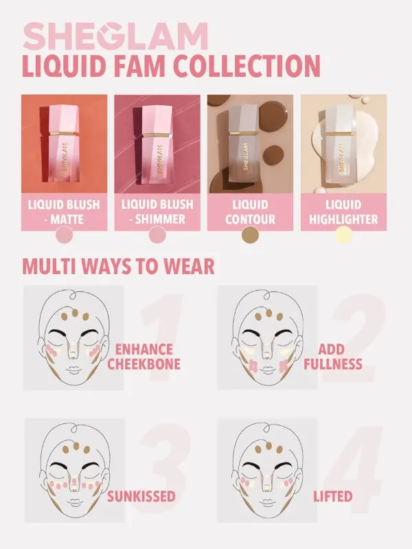 SHEGLAM - Color Bloom Liquid Blush (Matte Finish)