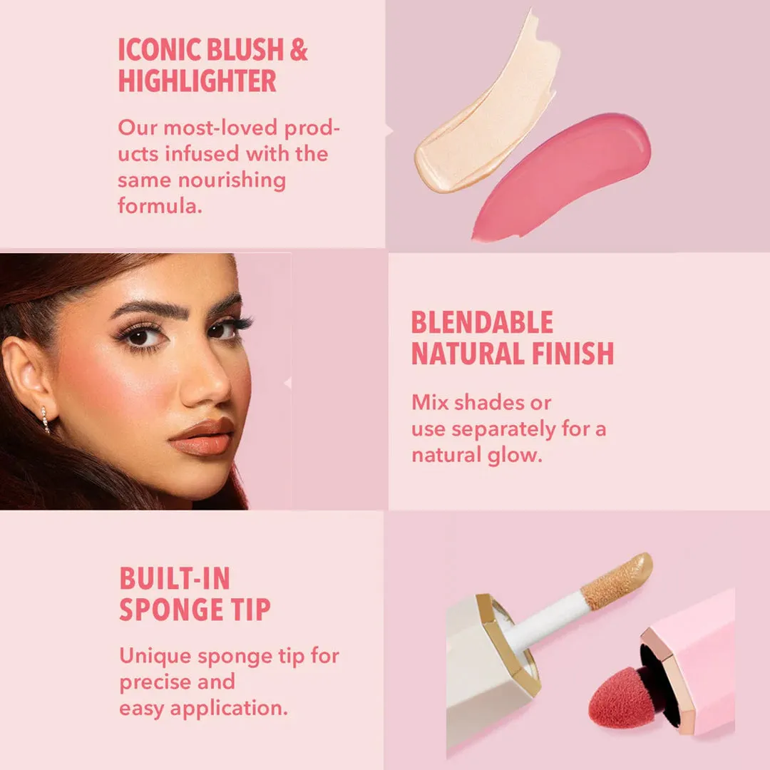 SHEGLAM X NOOR STARS Liquid Blush & Highlighter Kit