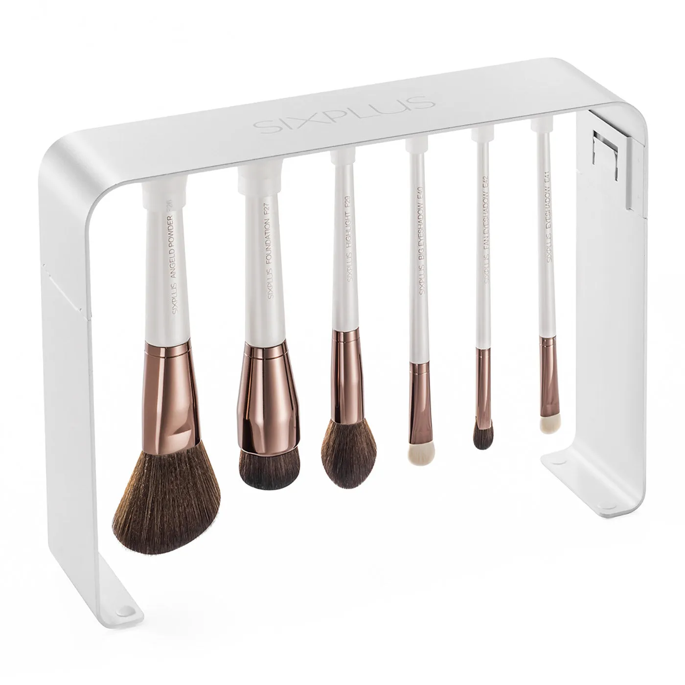 Sixplus 11pcs elegant white pearl Travel  makeup brush set