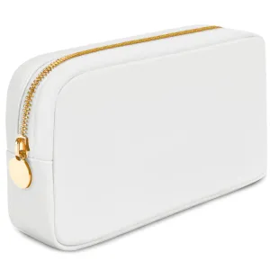 Small Makeup Bag For Purse - White Cosmetics Bag For Women - Travel Toiletry Bag