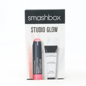 Smashbox Studio Glow Set Photo Finish Primer Bev Hills Blush Lip Cheek   New With Box