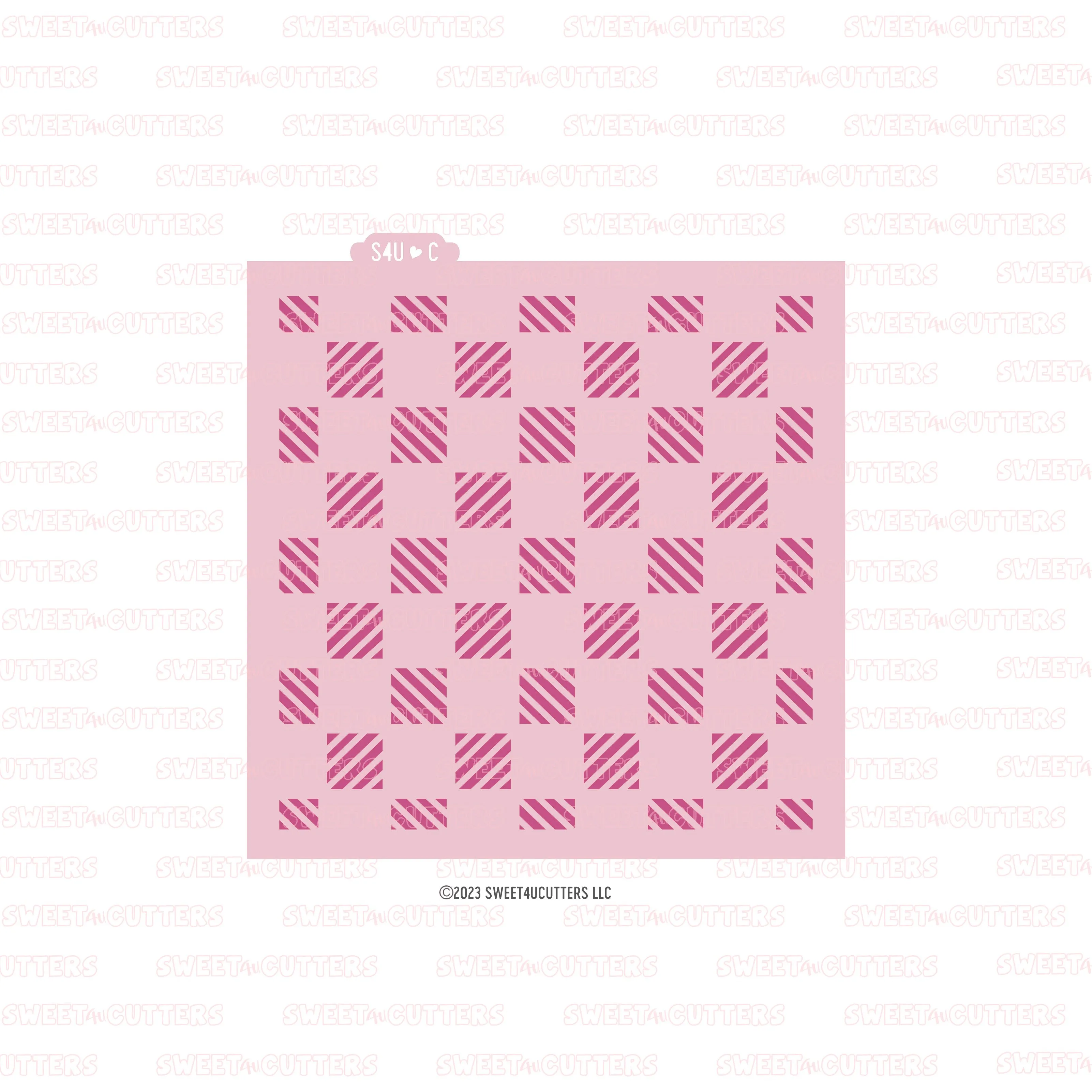 Square A cookie stencil