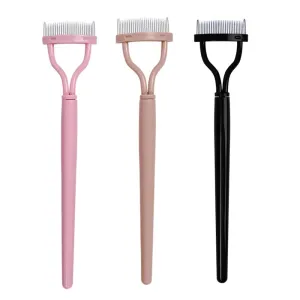 Stainless Steel Eyelash Separator Brush Comb Straighten Eyelashes for Easy Curling and Mascara Application Makeup Tool