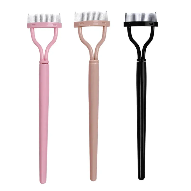 Stainless Steel Eyelash Separator Brush Comb Straighten Eyelashes for Easy Curling and Mascara Application Makeup Tool
