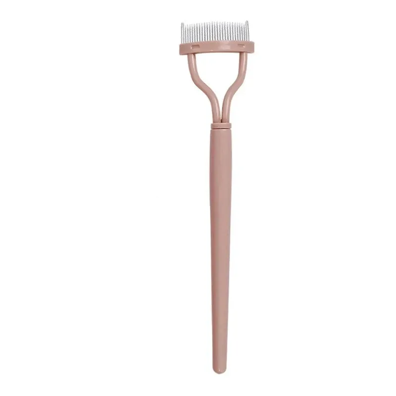 Stainless Steel Eyelash Separator Brush Comb Straighten Eyelashes for Easy Curling and Mascara Application Makeup Tool