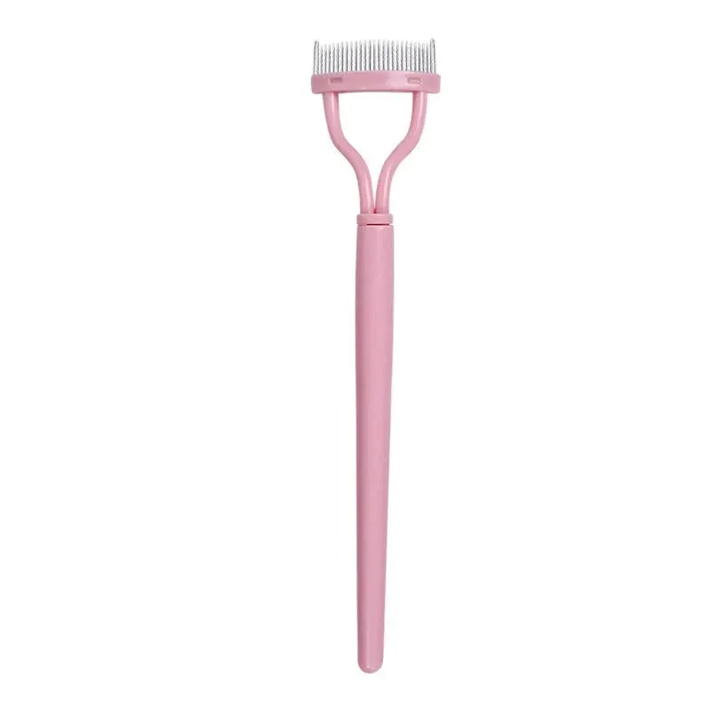 Stainless Steel Eyelash Separator Brush Comb Straighten Eyelashes for Easy Curling and Mascara Application Makeup Tool