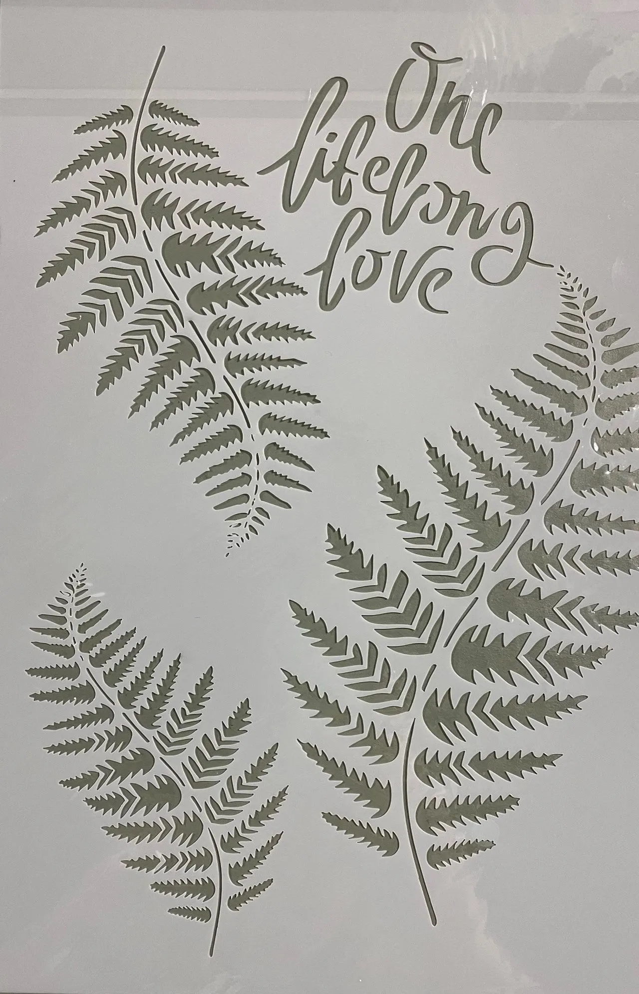 STENCILS ONE LIFELONG LOVE 8x11