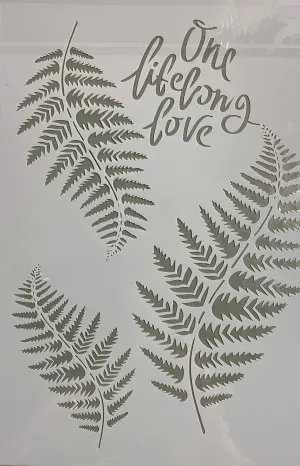 STENCILS ONE LIFELONG LOVE 8x11