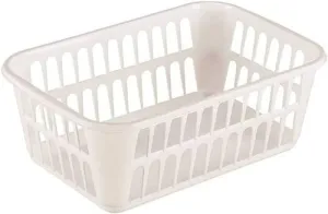 Sterilite 16088048 Medium White Plastic Storage Baskets 11-1/4" x 8" x 4-1/4" - Quantity of 40
