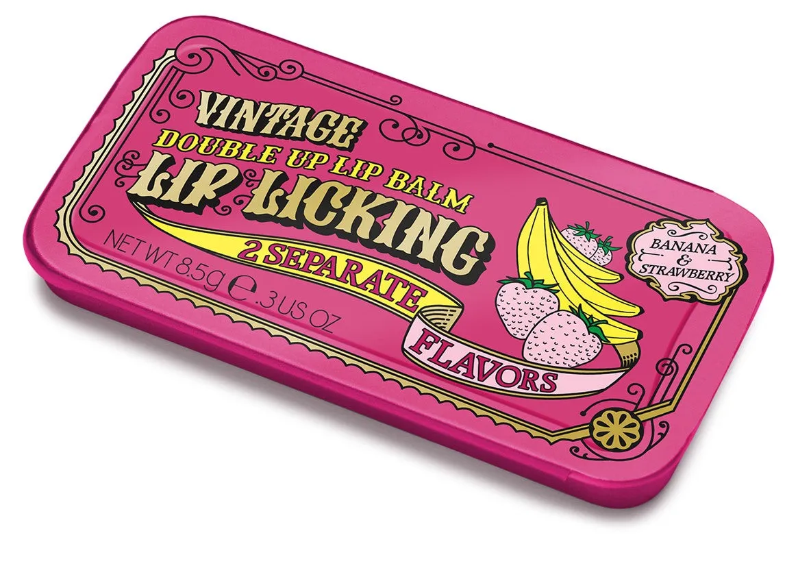Strawberry & Banana Double Up Lip Licking Flavored Lip Balm
