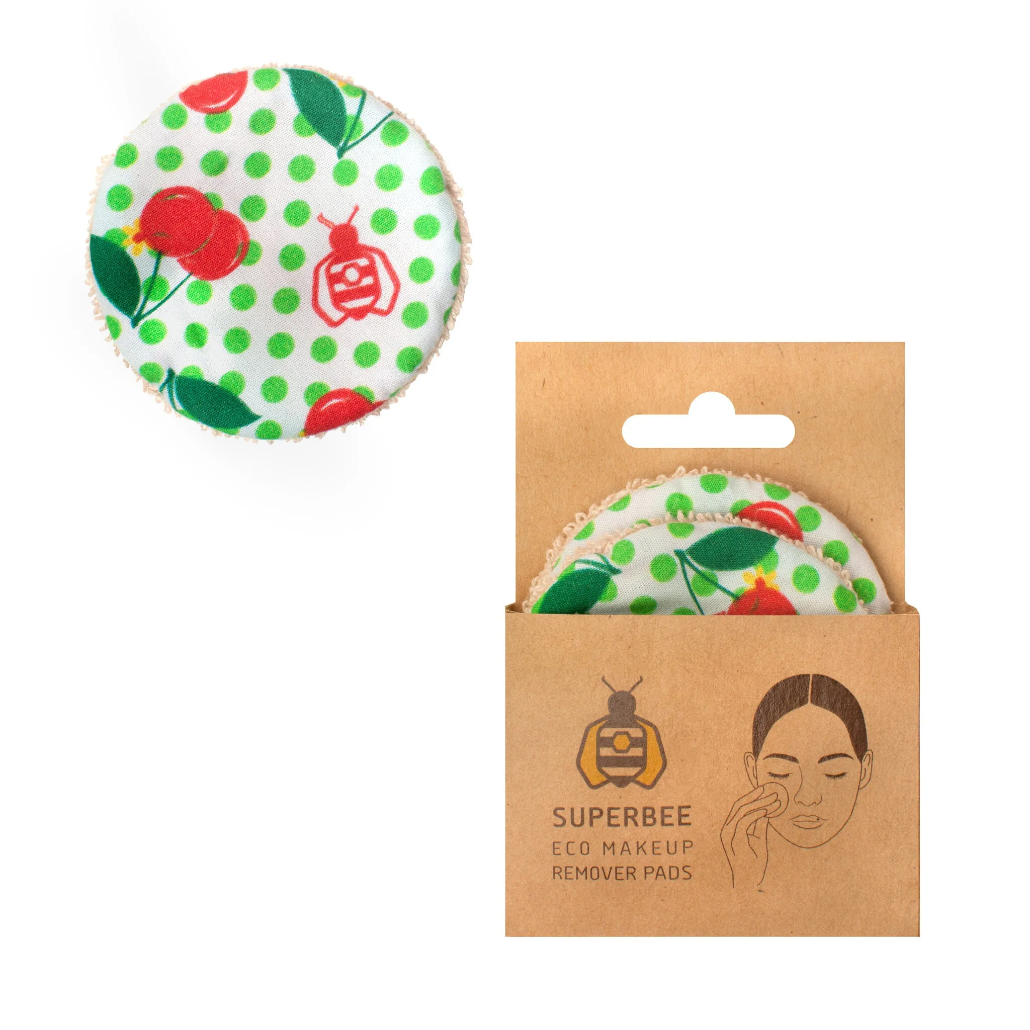 SuperBee Reusable Organic cotton rounds - Mixed Design
