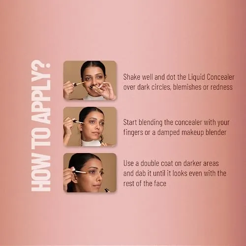Swiss Beauty Liquid Light Weight Concealer With Full Coverage |Easily Blendable Concealer For Face Makeup | Sand Sable, 6G