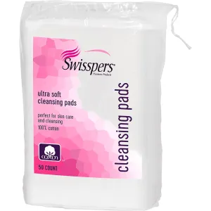 Swisspers Ultra Soft Facial Cleansing Cotton Pads - 50 Ct