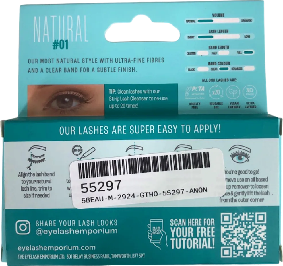 The Eyelash Emporium Natural #01 1ml