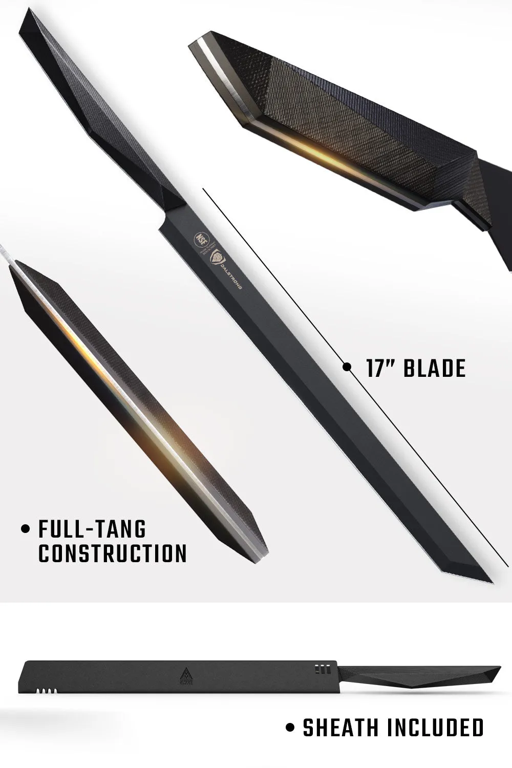 Titan Slicer 17" | Shadow Black Series | NSF Certified | Dalstrong ©