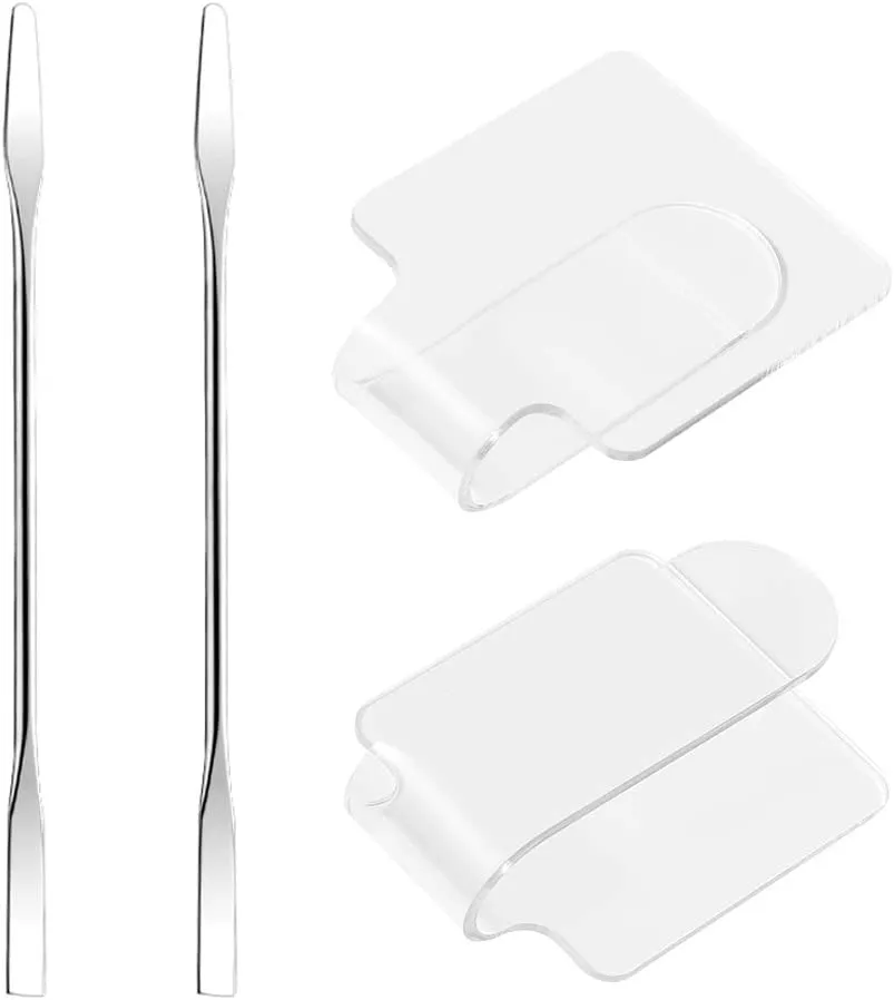 Titanic FX Small Clear Perspex Mixing Palette with Stainless Steel Spatula