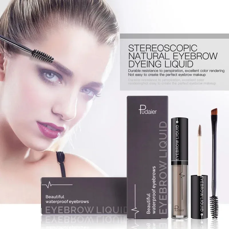 Toleet Christmas Thanksgiving gifts Winter Makeup Ideas Long Lasting Pigment Black Brown Waterproof with Brush Eye Brow Tint Tattoo Mascara Wunder Eyebrow Enhencers Cosmetics