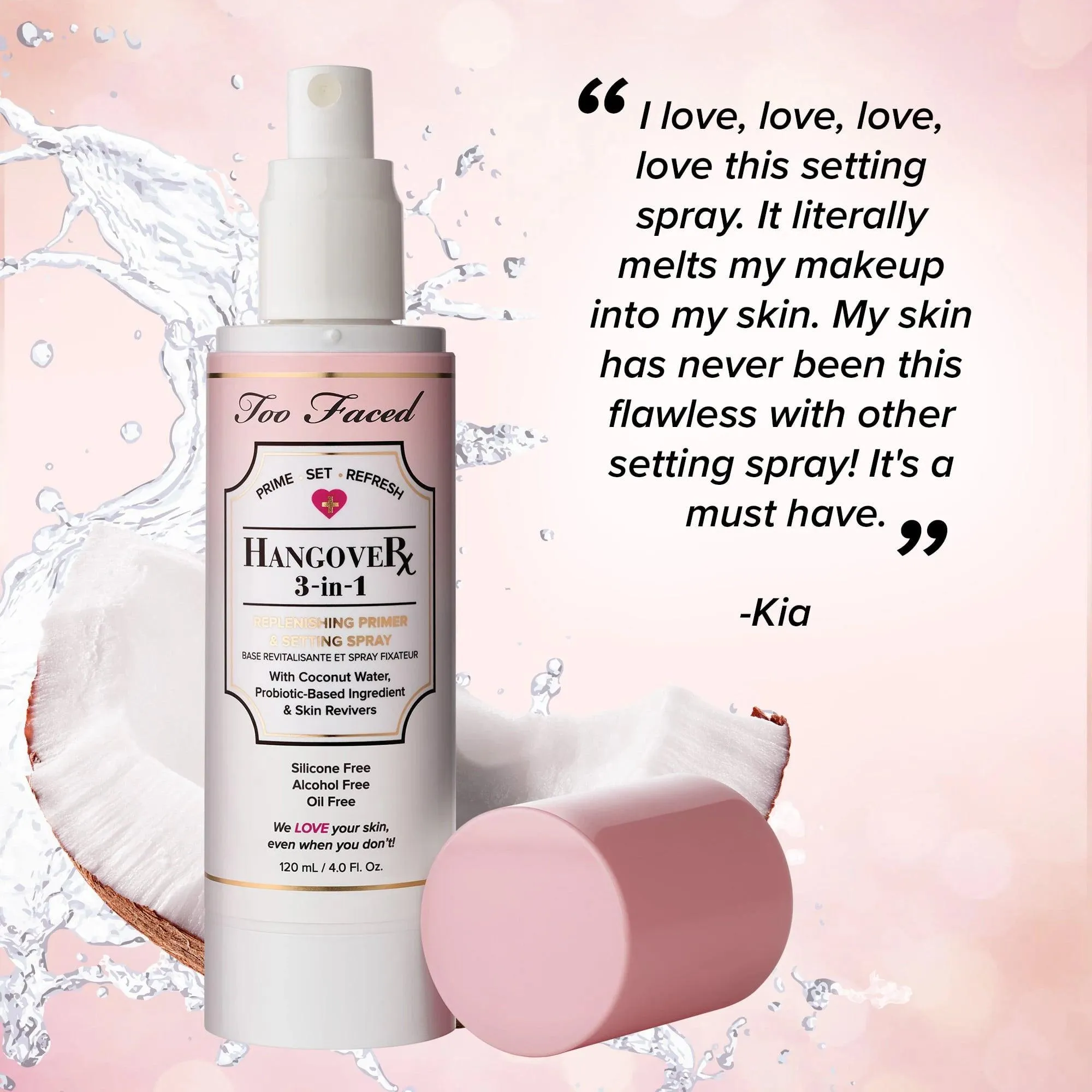 Too faced - Hangover 3-in-1 Replenishing Primer & Setting Spray - 120ml