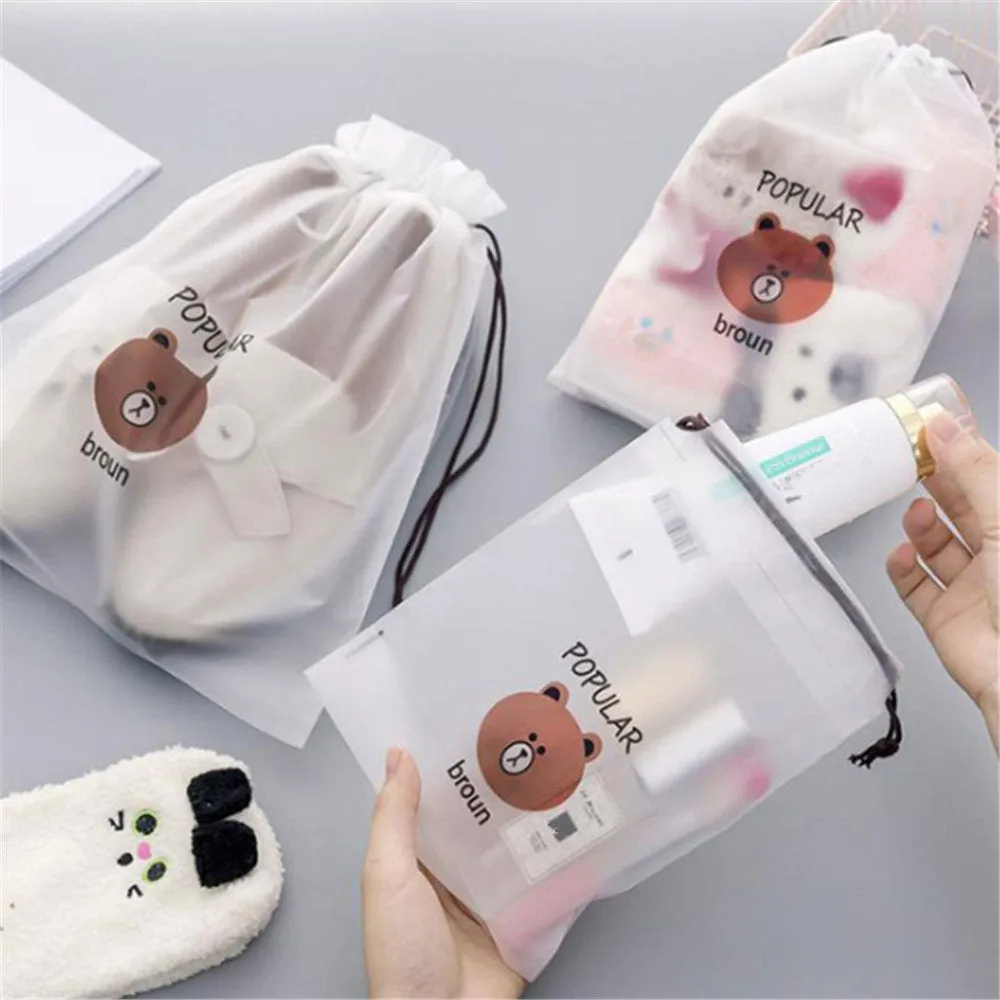 TRANSPARENT COSMETIC BAG 3 PCS