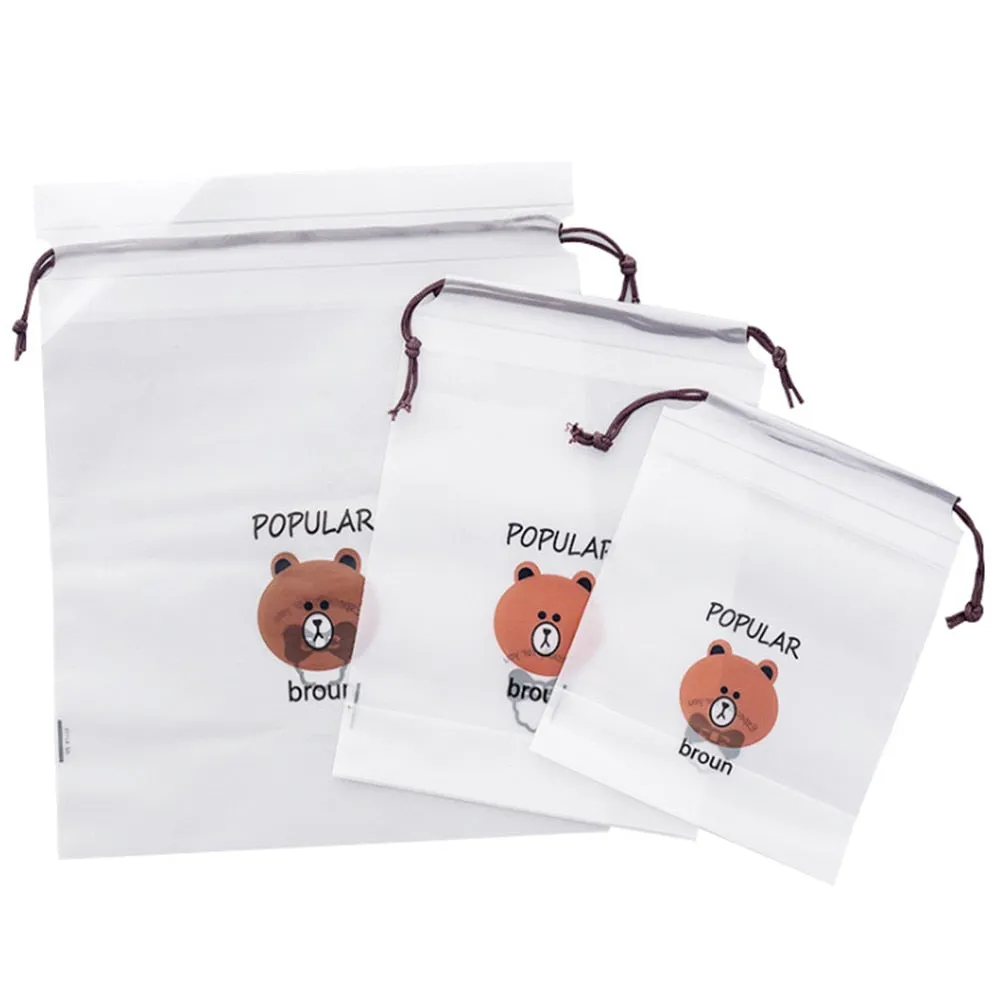 TRANSPARENT COSMETIC BAG 3 PCS