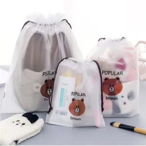TRANSPARENT COSMETIC BAG 3 PCS