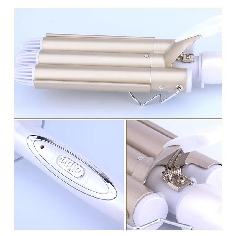 Triple Barrel Curling Iron
