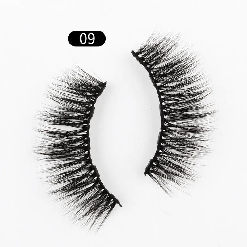 VenusFox Mix 1/3/5/7/10 Pairs Eye Makeup Magnet Lashes Magnetic False Eyelashes Liqiud Eyeliner Beauty Kit Mink Eyelash Wholesale