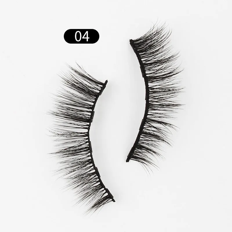 VenusFox Mix 1/3/5/7/10 Pairs Eye Makeup Magnet Lashes Magnetic False Eyelashes Liqiud Eyeliner Beauty Kit Mink Eyelash Wholesale
