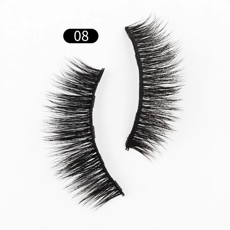 VenusFox Mix 1/3/5/7/10 Pairs Eye Makeup Magnet Lashes Magnetic False Eyelashes Liqiud Eyeliner Beauty Kit Mink Eyelash Wholesale