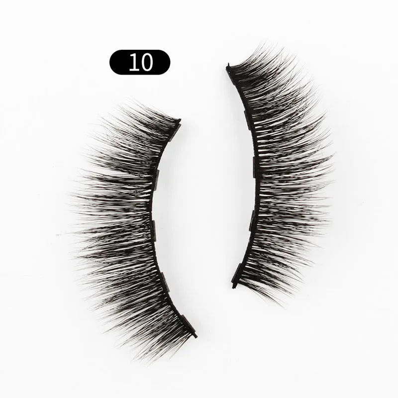 VenusFox Mix 1/3/5/7/10 Pairs Eye Makeup Magnet Lashes Magnetic False Eyelashes Liqiud Eyeliner Beauty Kit Mink Eyelash Wholesale