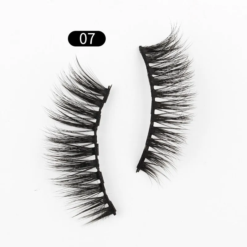 VenusFox Mix 1/3/5/7/10 Pairs Eye Makeup Magnet Lashes Magnetic False Eyelashes Liqiud Eyeliner Beauty Kit Mink Eyelash Wholesale