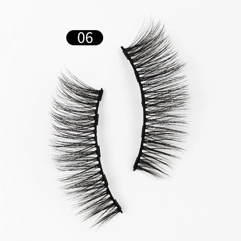 VenusFox Mix 1/3/5/7/10 Pairs Eye Makeup Magnet Lashes Magnetic False Eyelashes Liqiud Eyeliner Beauty Kit Mink Eyelash Wholesale