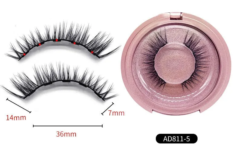 VenusFox Quantum Magnetic Eyelashes Magnet False Eyelashes Natural Long-lasting False Eyelashes Easy To Wear with Makeup