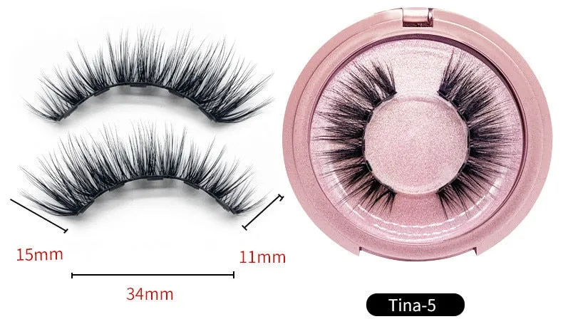 VenusFox Quantum Magnetic Eyelashes Magnet False Eyelashes Natural Long-lasting False Eyelashes Easy To Wear with Makeup