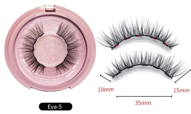 VenusFox Quantum Magnetic Eyelashes Magnet False Eyelashes Natural Long-lasting False Eyelashes Easy To Wear with Makeup
