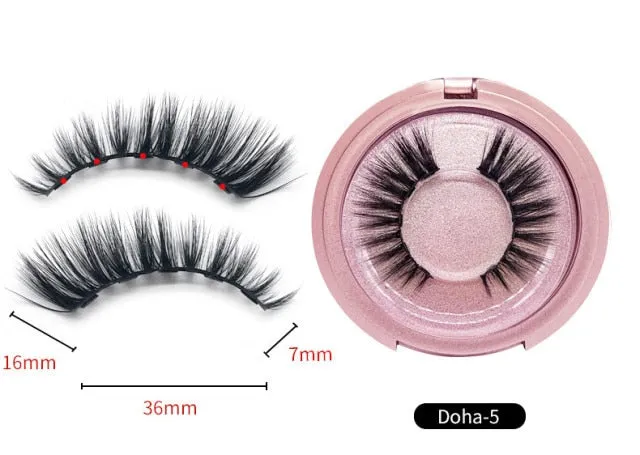 VenusFox Quantum Magnetic Eyelashes Magnet False Eyelashes Natural Long-lasting False Eyelashes Easy To Wear with Makeup