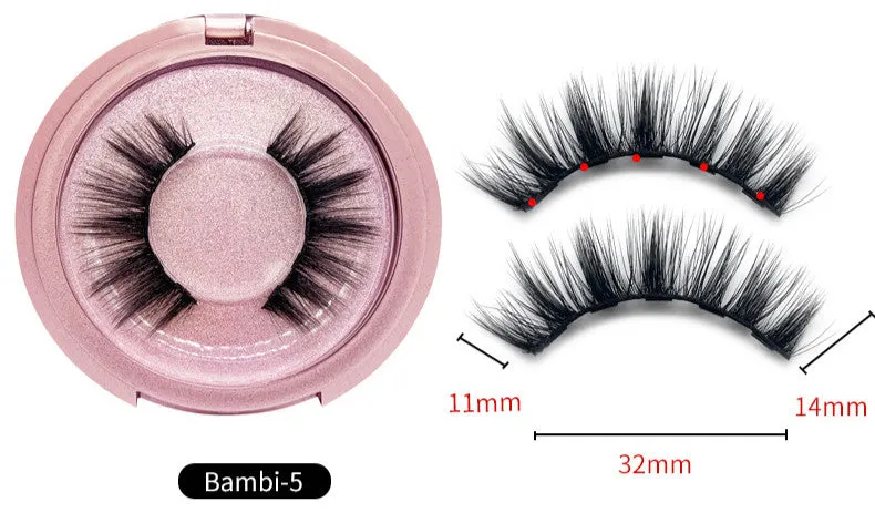 VenusFox Quantum Magnetic Eyelashes Magnet False Eyelashes Natural Long-lasting False Eyelashes Easy To Wear with Makeup