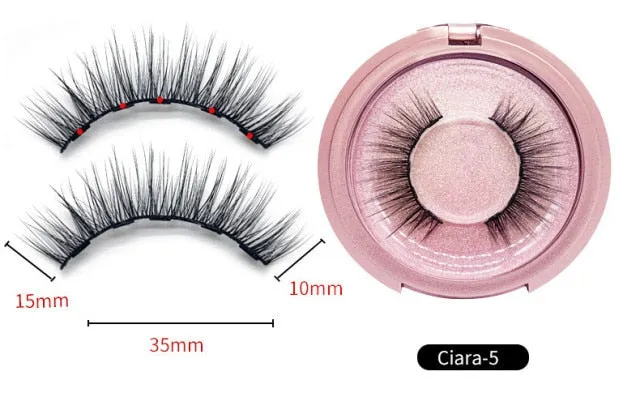 VenusFox Quantum Magnetic Eyelashes Magnet False Eyelashes Natural Long-lasting False Eyelashes Easy To Wear with Makeup