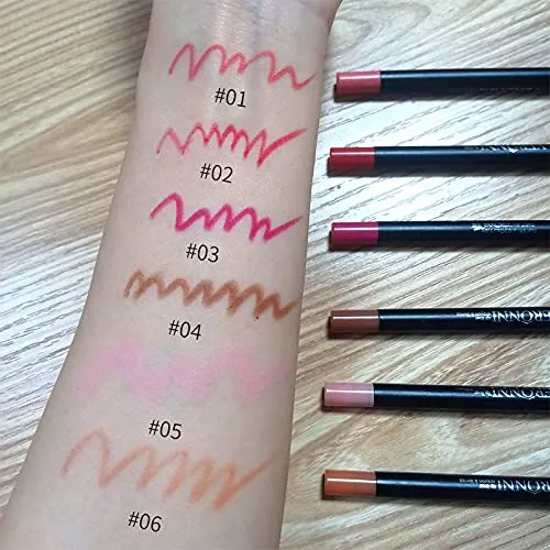VERONNI Matte Lipstick and Lip Liner Set Red Lip Liner Lip Contour Kit Waterproof Lip Pencil Long Lasting Lip Gloss Nonstick Cup Lip Stick Set (#01)