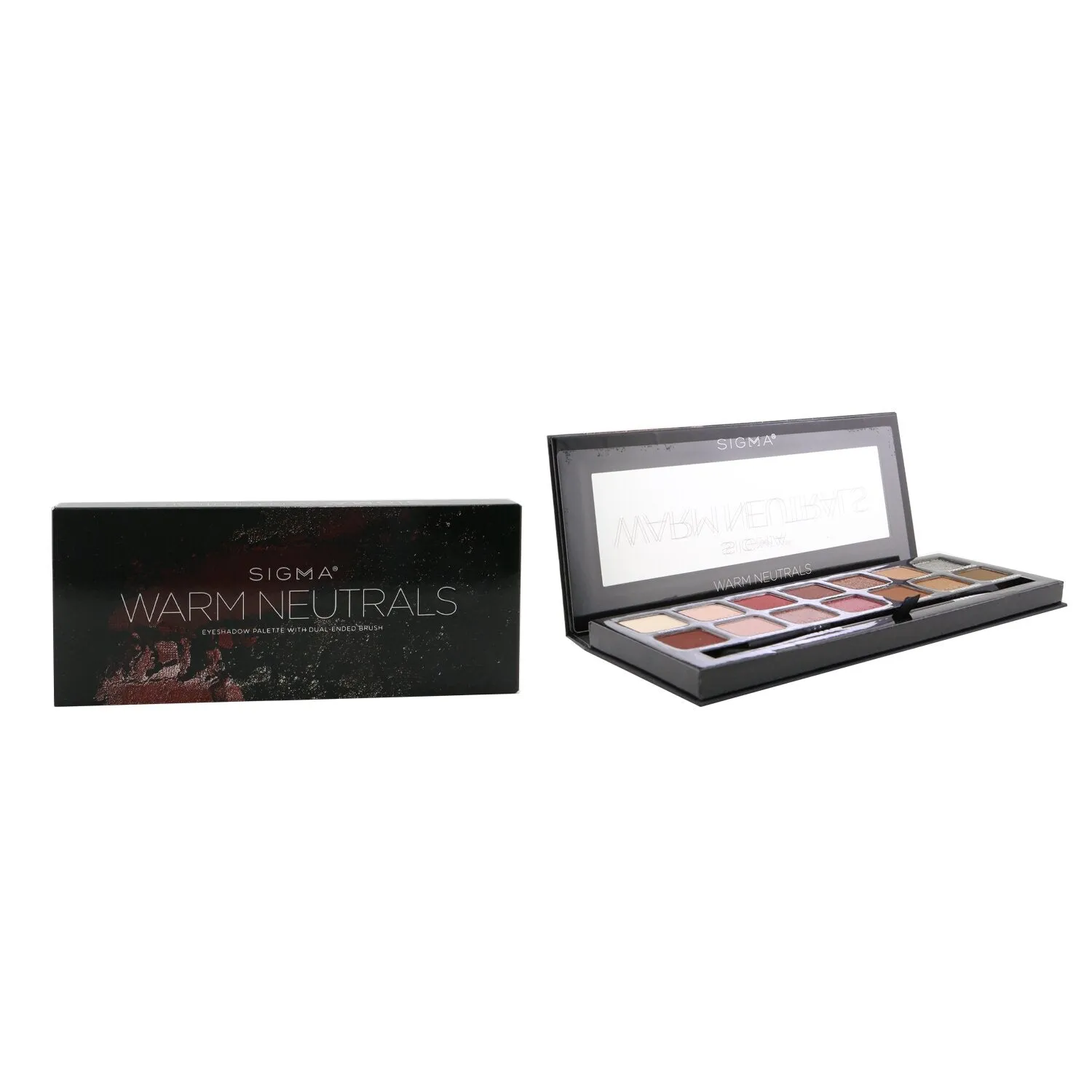 Warm Neutrals Eyeshadow Palette (14x Eyeshadow   1x Dual Ended Brush)