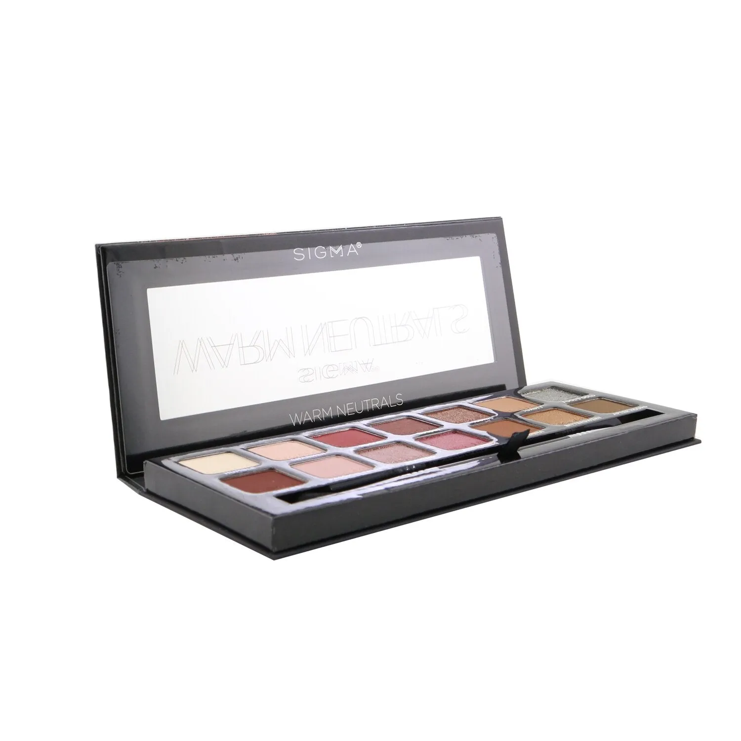 Warm Neutrals Eyeshadow Palette (14x Eyeshadow   1x Dual Ended Brush)