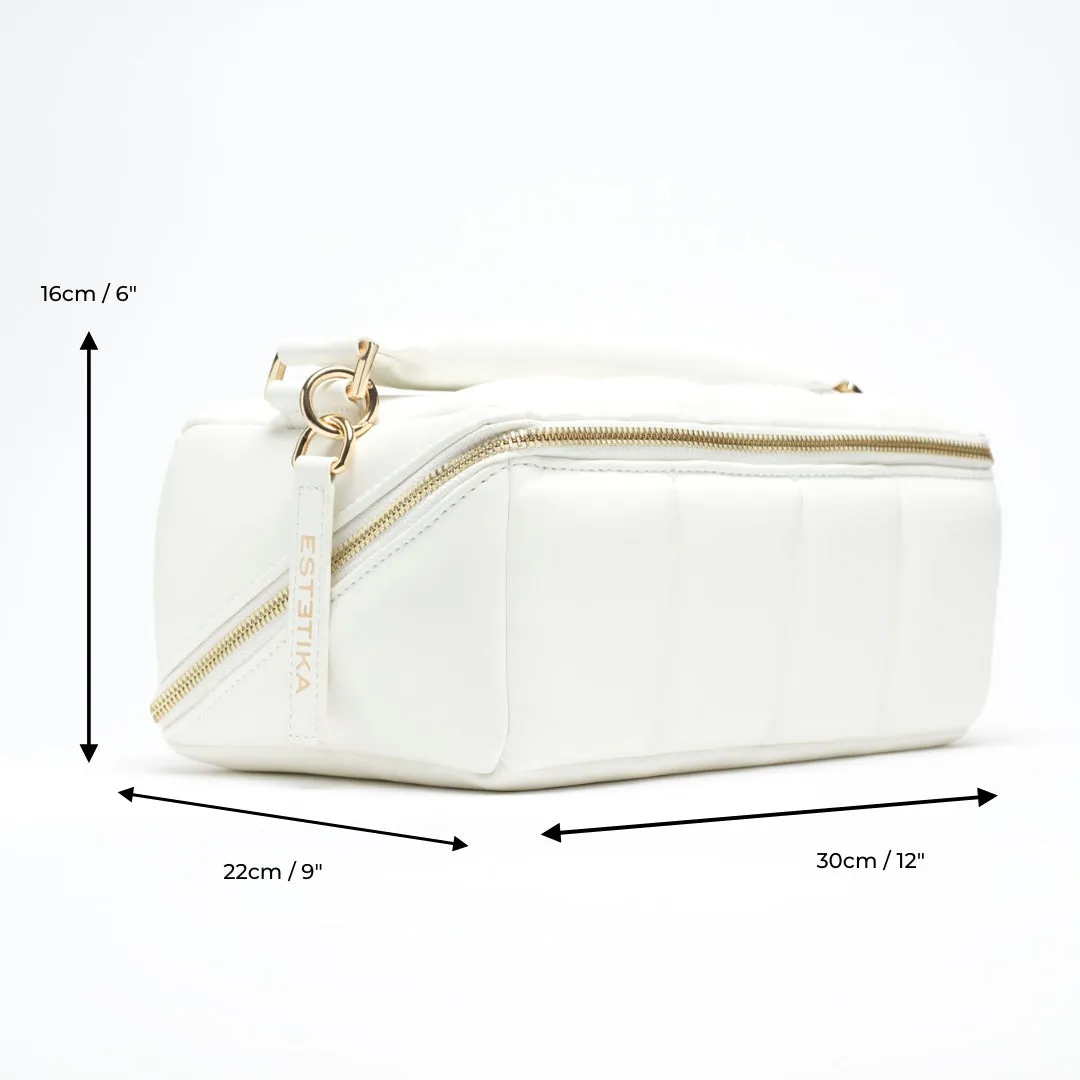 White Large Bridal Beauty Case - The BIGEE